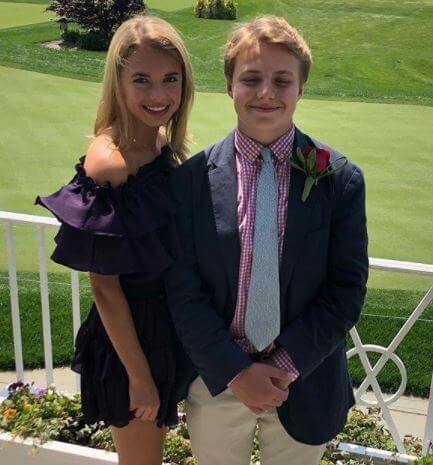 Christian with his sister on his 16th birthday